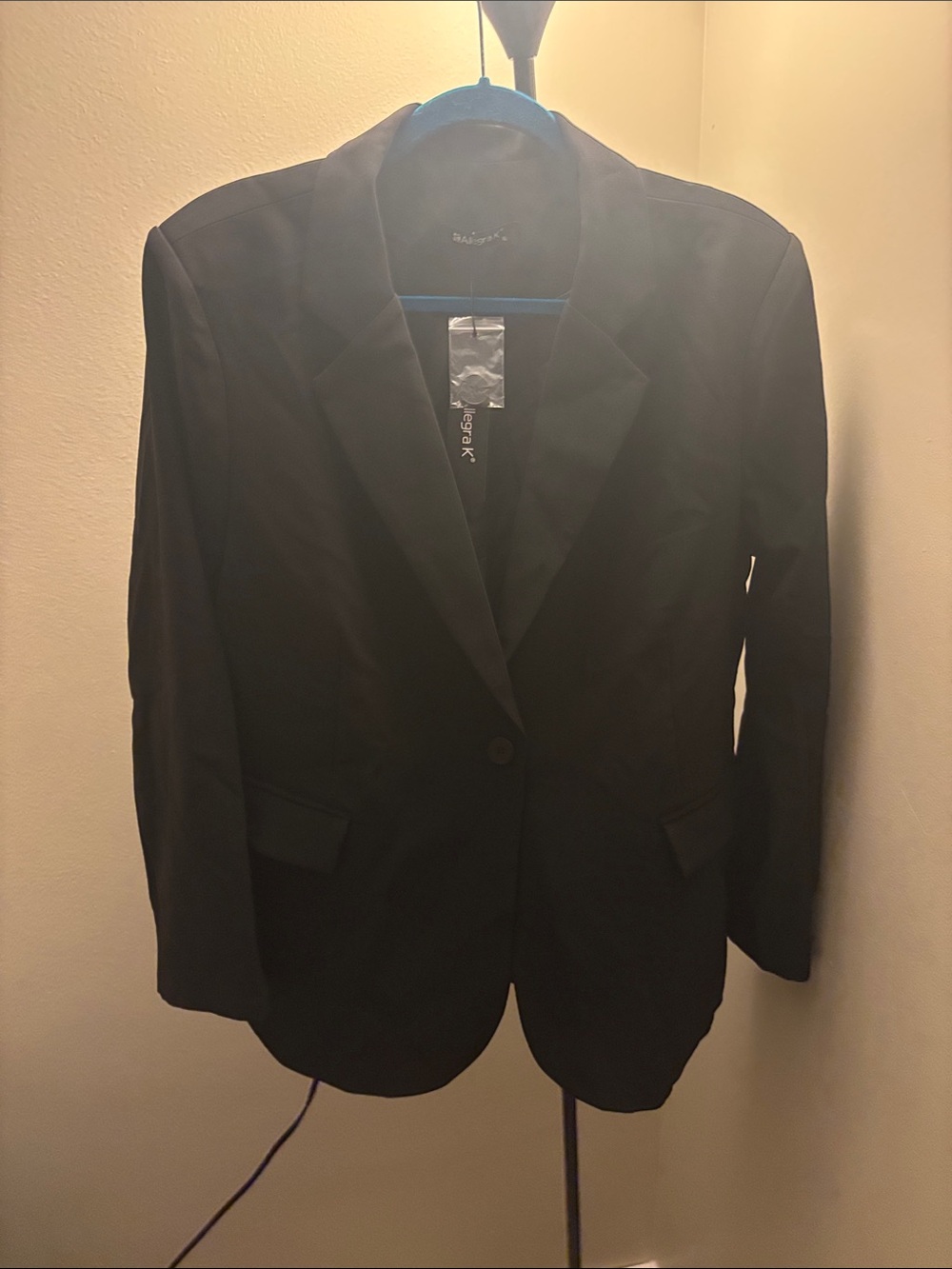 Allegra K Black Blazer Classic Tailored Fit